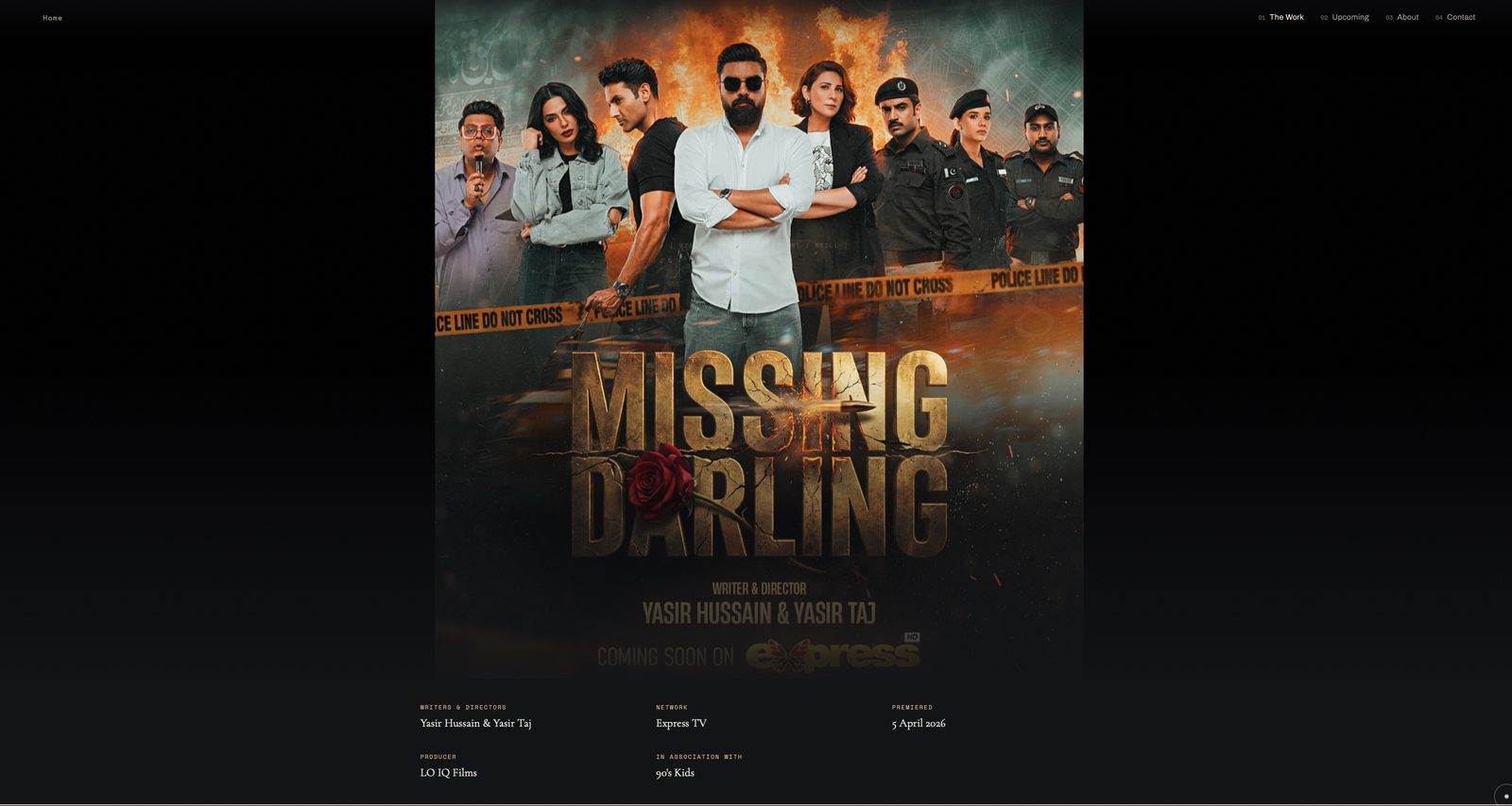 LO IQ Films website, Missing Darling production page