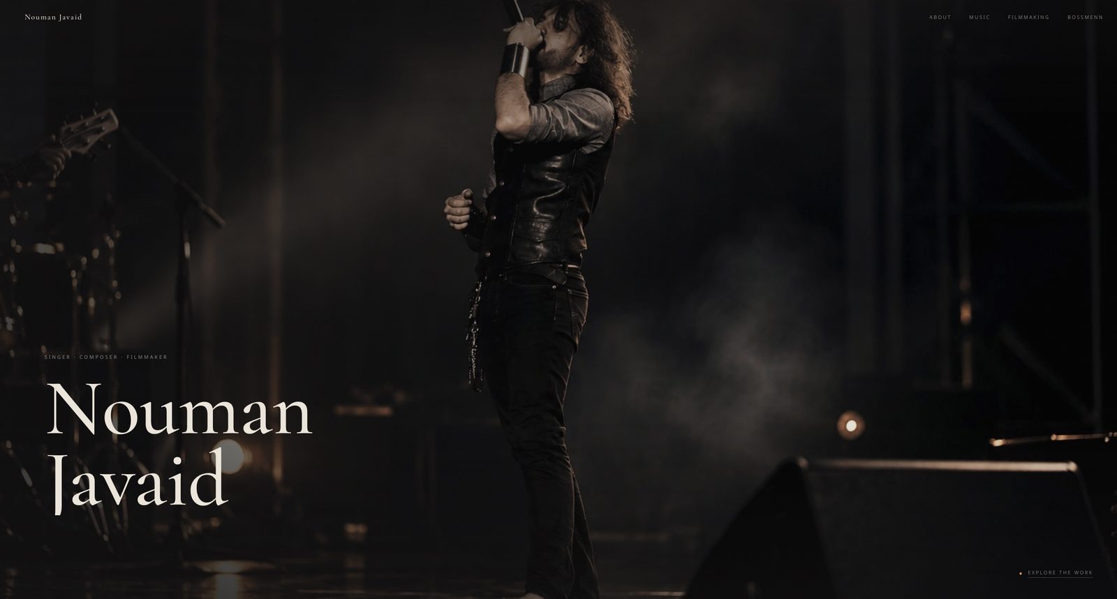 Nouman Javaid website, home